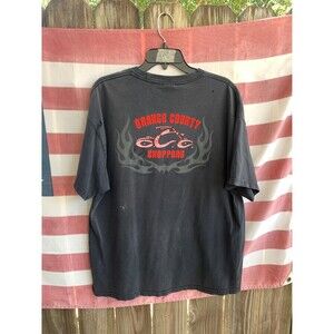 Vintage Y2K Orange County Choppers Distressed Double Sided Bikers T-shirt XL